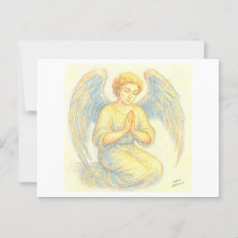 Angel im Gebet Postkarte