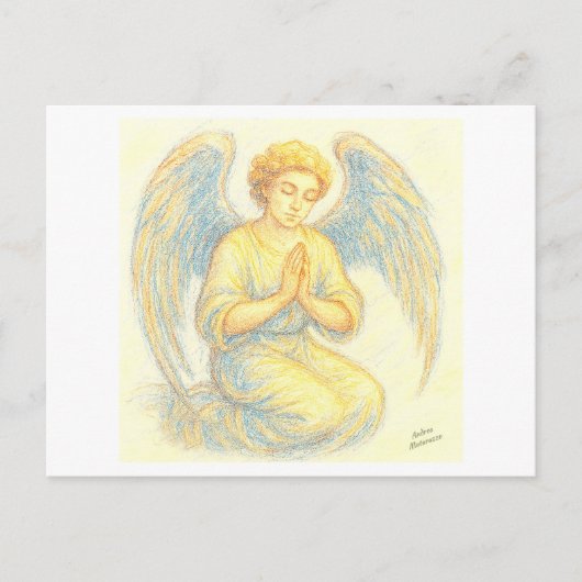 Angel im Gebet Postkarte (Vorderseite)