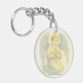 Angel im Gebet Schlüsselanhänger (Vorderseite links)