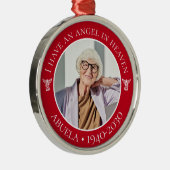 Angel im Heaven Abuela Memorial Foto Ornament Aus Metall (Rechts)