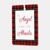 Angel im Heaven Abuela Memorial Foto Ornament Aus Metall (Vorderseite links)