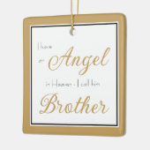 Angel im Heaven Brother Memorial Foto Keramikornament (Links)
