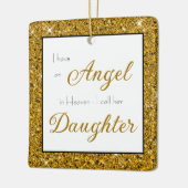 Angel im Heaven-Daughter-Foto Keramikornament (Links)