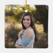 Angel im Heaven-Daughter-Foto Keramikornament (Rückseite)