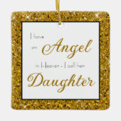 Angel im Heaven-Daughter-Foto Keramikornament (Vorderseite)