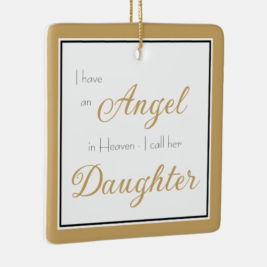Angel im Heaven-Daughter-Foto Keramikornament (Rechts)