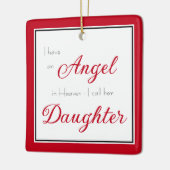 Angel im Heaven-Daughter-Foto Keramikornament (Links)