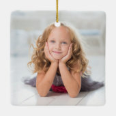 Angel im Heaven-Daughter-Foto Keramikornament (Rückseite)