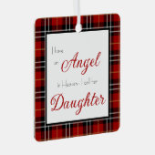 Angel im Heaven-Daughter-Foto Ornament Aus Metall (Vorderseite Rechts)