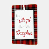 Angel im Heaven-Daughter-Foto Ornament Aus Metall (Vorderseite links)