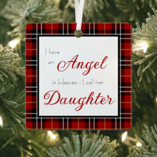 Angel im Heaven-Daughter-Foto Ornament Aus Metall