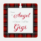 Angel im Heaven-Gigi-Foto Ornament Aus Metall (Vorderseite)