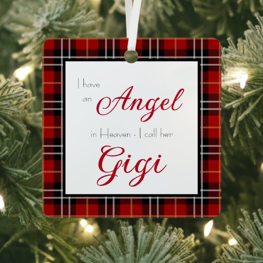 Angel im Heaven-Gigi-Foto Ornament Aus Metall (InSitu)