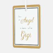 Angel im Heaven-Gigi-Foto Ornament Aus Metall (Vorderseite links)