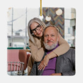 Angel im Heaven Husband-Memorial-Foto Keramikornament (Rückseite)