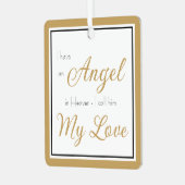 Angel im Heaven Husband-Memorial-Foto Ornament Aus Metall (Vorderseite links)