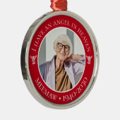 Angel im Heaven Meemaw-Foto Ornament Aus Metall (Rechts)