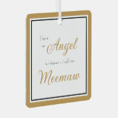 Angel im Heaven Meemaw-Foto Ornament Aus Metall (Vorderseite Rechts)