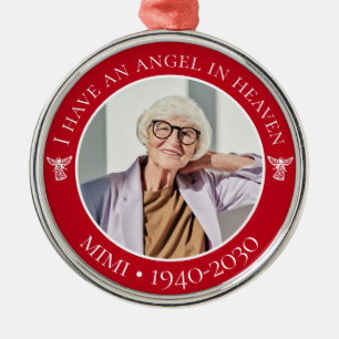 Angel im Heaven Mimi Memorial Foto Ornament Aus Metall