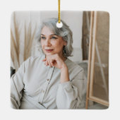 Angel im Heaven Mum Memorial Foto Keramikornament (Rückseite)