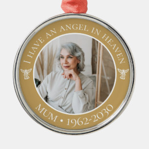 Angel im Heaven Mum Memorial Foto Ornament Aus Metall