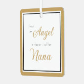 Angel im Heaven-Nana-Foto Ornament Aus Metall (Vorderseite links)