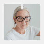 Angel im Heaven-Nonna-Foto Ornament Aus Metall (Rückseite)