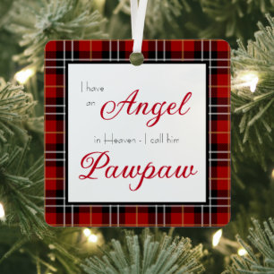 Angel im Heaven Pawpaw Memorial-Foto Ornament Aus Metall