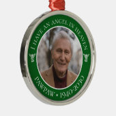Angel im Heaven Pawpaw Memorial-Foto Ornament Aus Metall (Rechts)