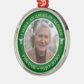 Angel im Heaven Pawpaw Memorial-Foto Ornament Aus Metall (Links)