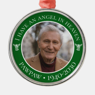 Angel im Heaven Pawpaw Memorial-Foto Ornament Aus Metall