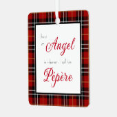 Angel im Heaven Pépère-Foto Ornament Aus Metall (Vorderseite links)