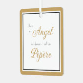 Angel im Heaven Pépère-Foto Ornament Aus Metall (Vorderseite links)