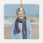 Angel im Heaven Vater Memorial Foto Keramikornament (Rückseite)