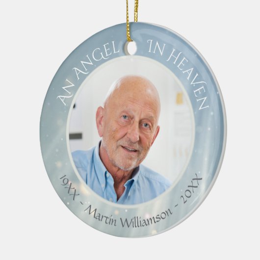 Angel im Himmel | In Memory Foto Keepake Keramik Ornament (Links)