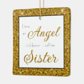 Angel im himmlischen Sister-Foto Keramikornament (Links)