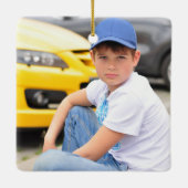 Angel im Memorial-Foto "Der Himmel - Sohn" Keramikornament (Rückseite)