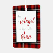 Angel im Memorial-Foto "Der Himmel - Sohn" Ornament Aus Metall (Vorderseite links)