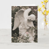 Angel im Segen Karte (Gelbe Blume)