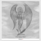 Angel im Tattoo Style Aufkleber (Blatt)