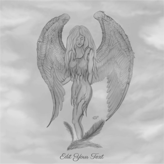 Angel im Tattoo Style Aufkleber (Vorderseite)