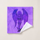 Angel im Tattoo Style Badhandtuch Set (Waschlappen)