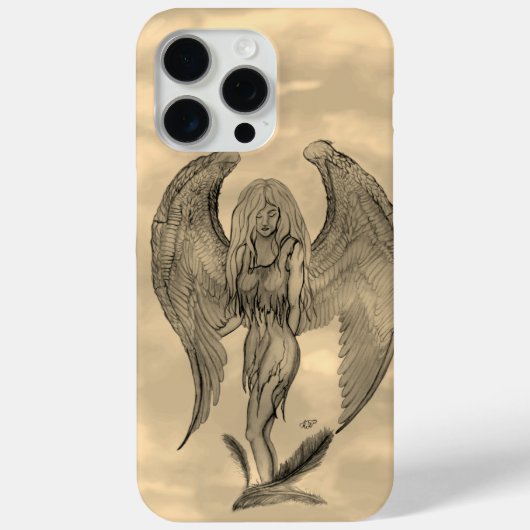 Angel im Tattoo Style Case-Mate iPhone Hülle (Rückseite)