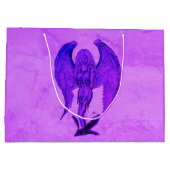 Angel im Tattoo Style Große Geschenktüte (Rückseite)