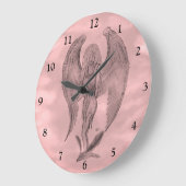 Angel im Tattoo Style Große Wanduhr (Winkel)