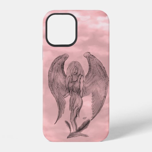 Angel im Tattoo Style iPhone Hülle (Rückseite)
