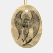 Angel im Tattoo Style Keramik Ornament (Hinten)
