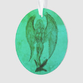 Angel im Tattoo Style Ornament (Vorderseite)