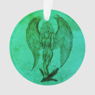 Angel im Tattoo Style Ornament