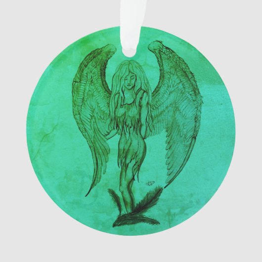 Angel im Tattoo Style Ornament (Vorderseite)